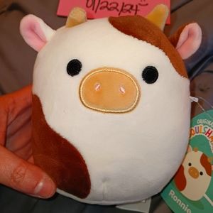 Squishmallow Ronnie the Cow 5" NWT